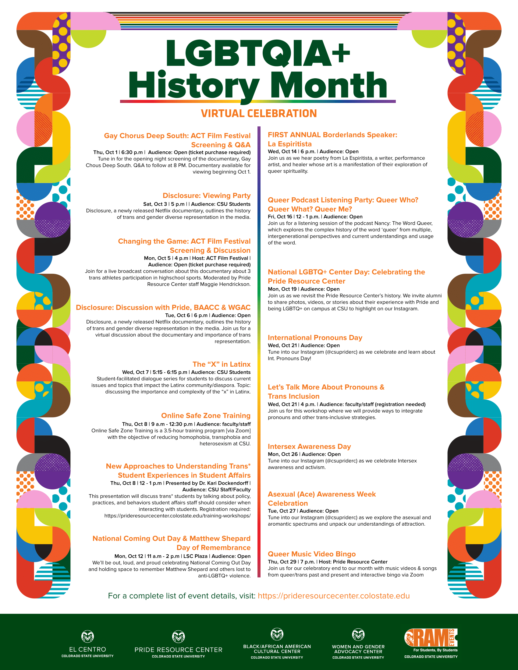 Colorado State UniversityLGBTQIA+ History Month